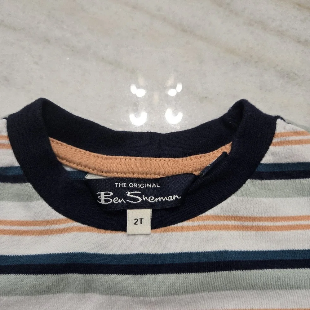 Ben Sherman 3 Pcs Set Quilted Sweatshirt‎ 2T Boys Teal Burnt Orange Navy Blue